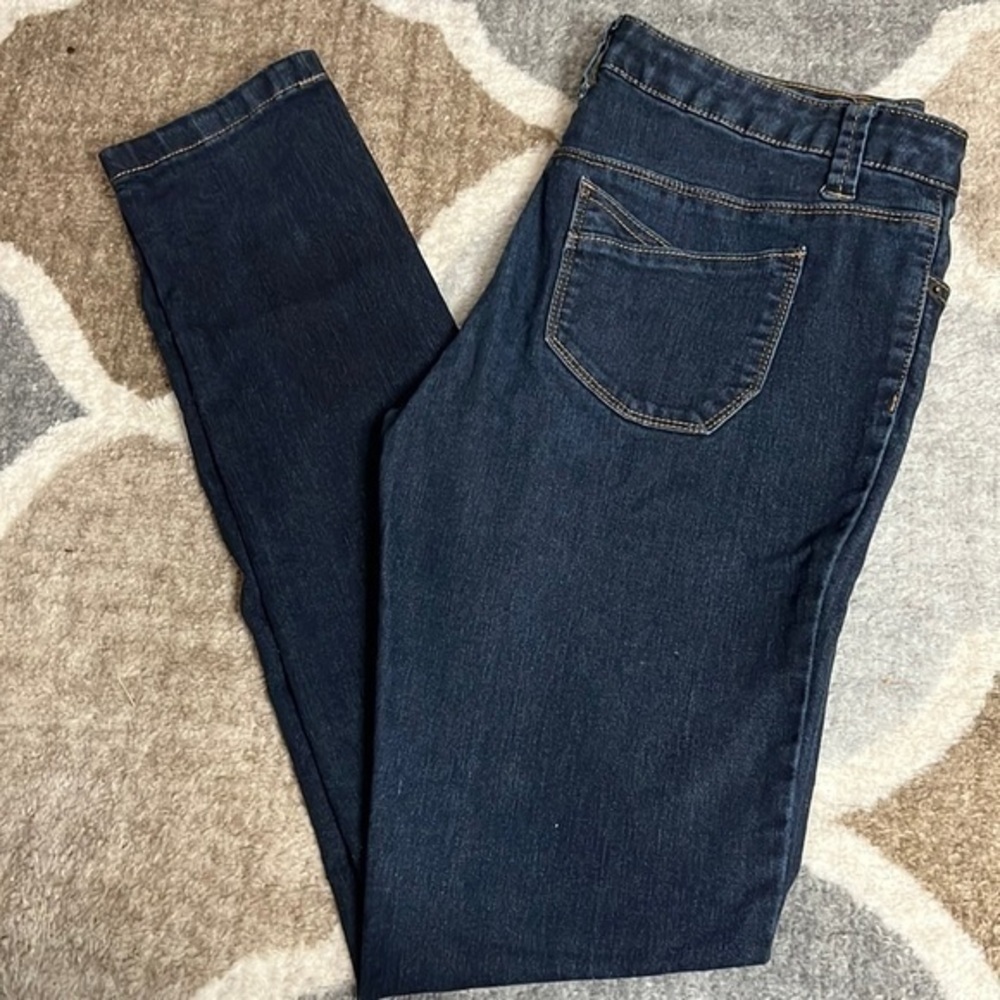 Blue Asphalt Dark Denim Skinny Jeans